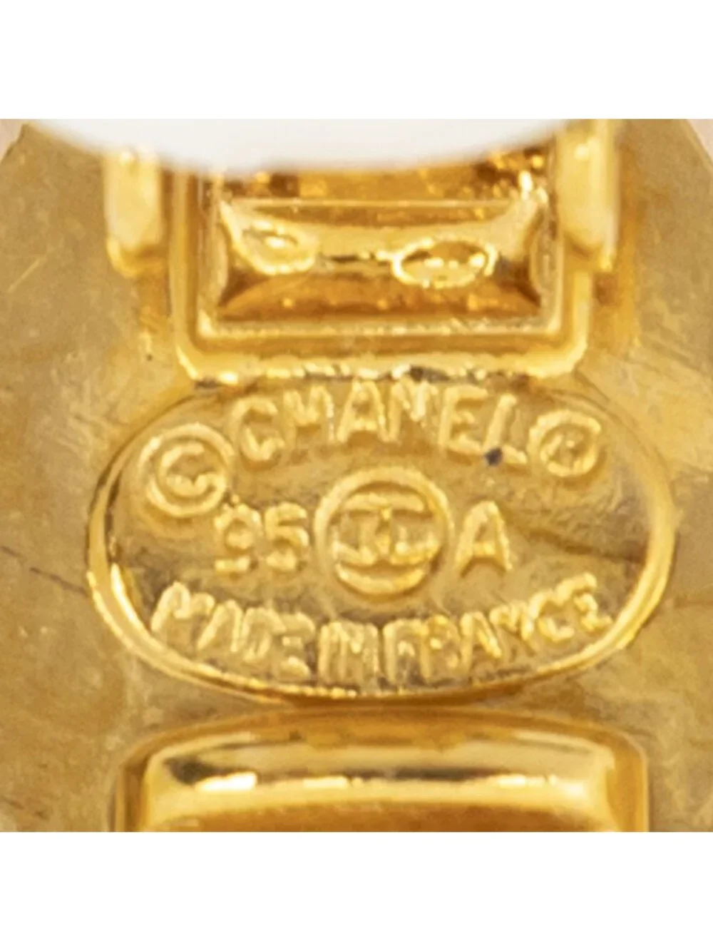Chanel CC Turnlock Clip on Earrings Gold Plated